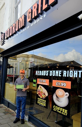 Bodrum Grill German Doner House with '5' food rating