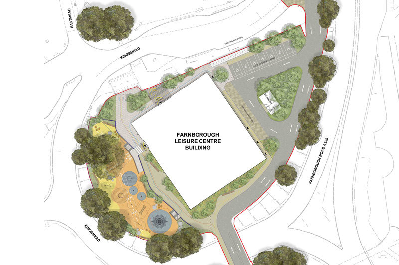 Farnborough Leisure Centre Plan